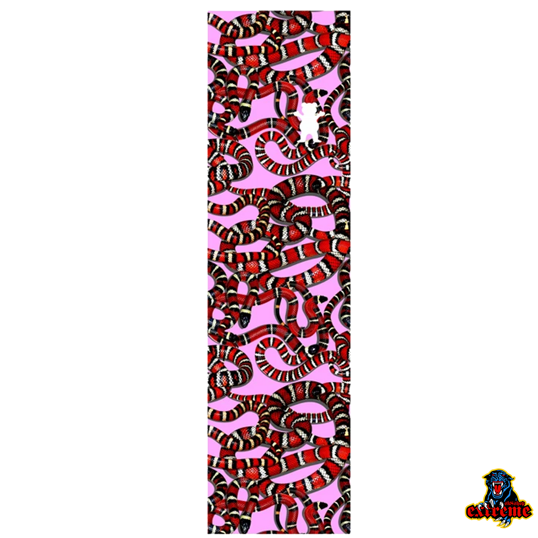 GRIZZLY Snake Eyes Griptape Red