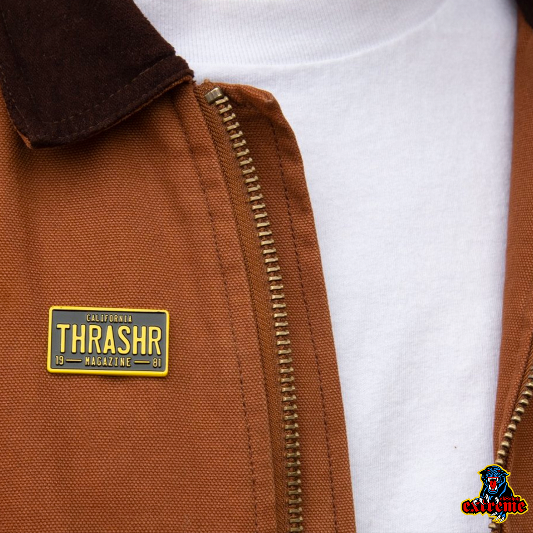 THRASHER  Licence Plate Lapel Pin